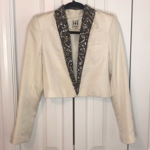 Haute Hippie Silk Embroidered Bolero Jacket